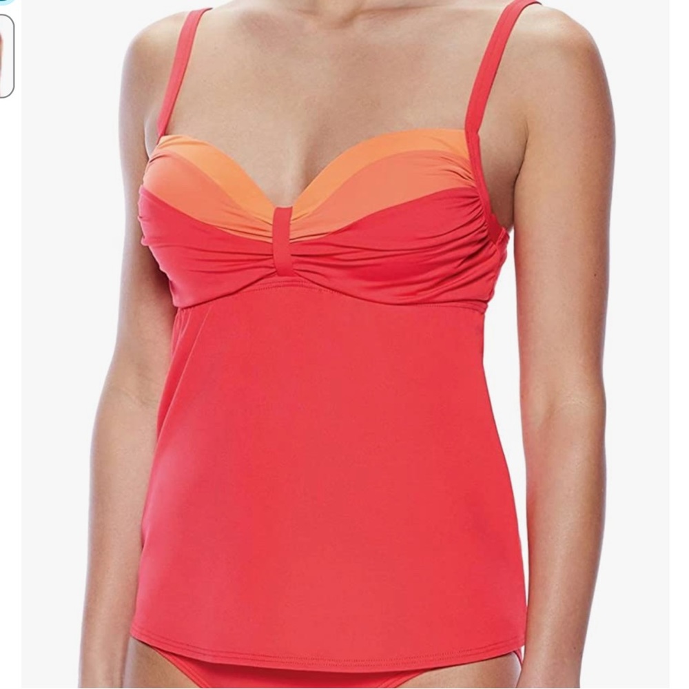 Coco Reef Womens Color Blocked Divine Power Underwire Tankini